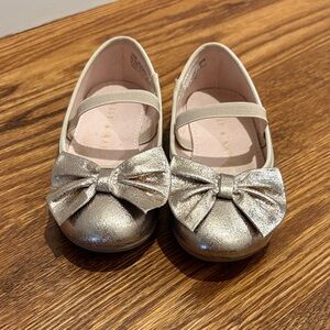 Kelly & Katie Gold Dress Shoes with Bow